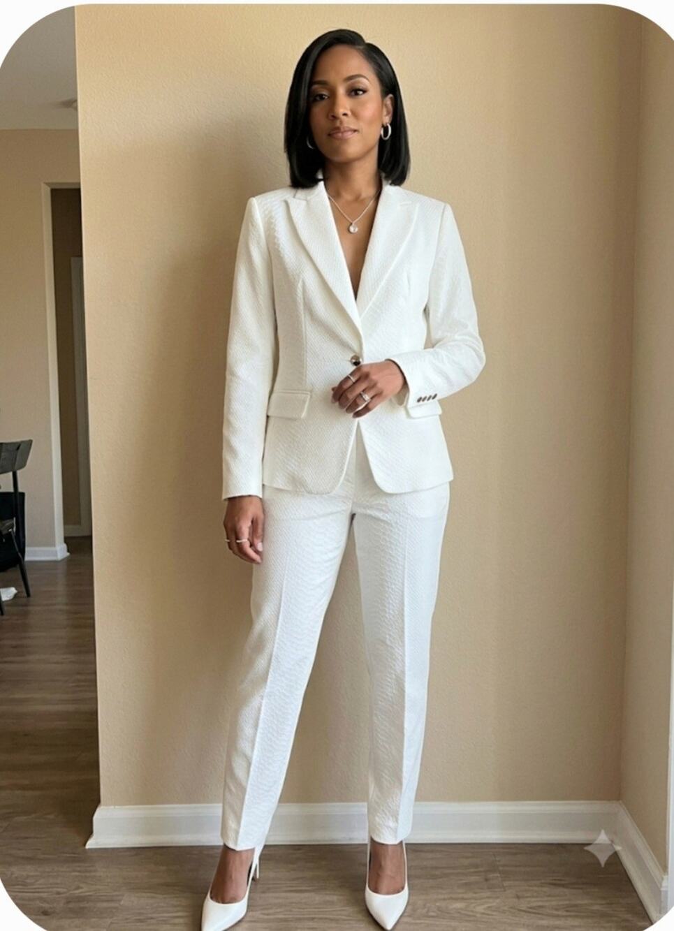 New Iman snakeskin texture dress trousers size 12. Jacket sold Separately